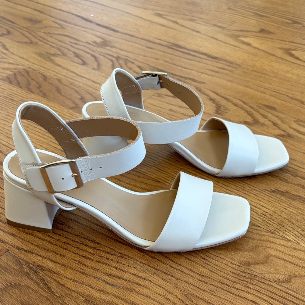 Nisolo Stella bone block heel sandal size 7
